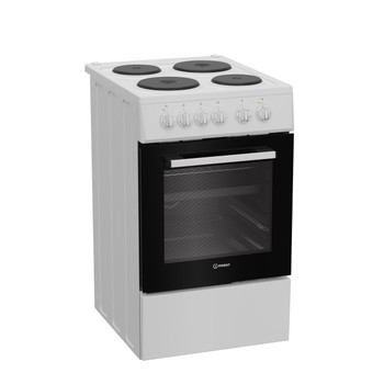 Indesit Готварска печка I5E5PMW Бял Electrical Perspective