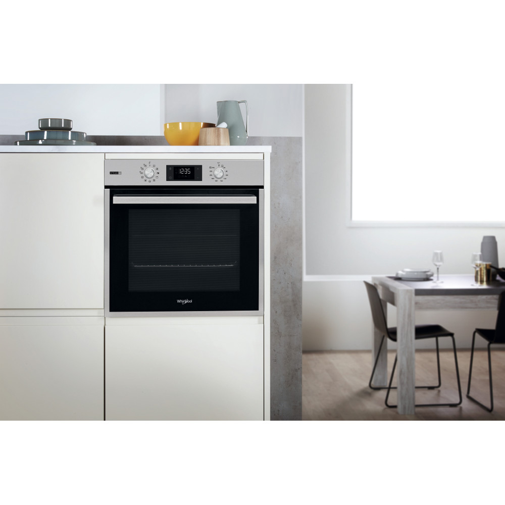 Whirlpool Sütő Beépíthető OAS KP8V1SW IX Elektromos A+ Lifestyle frontal