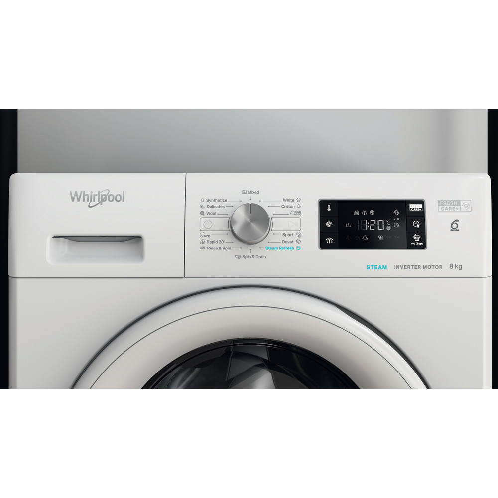 Whirlpool Maşină de spălat rufe Independent FFB 8258 WV EE Alb Încărcare frontală B Lifestyle control panel