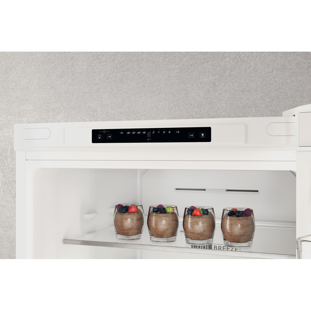 Whirlpool Hűtő/fagyasztó kombináció Szabadonálló W7X 83A W Global fehér 2 doors Control panel
