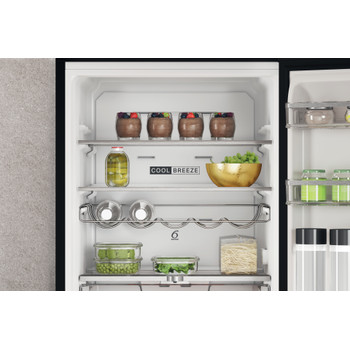 Whirlpool Hűtő/fagyasztó kombináció Szabadonálló W7X 83T KS 2 Fekete/Inox 2 doors Lifestyle detail