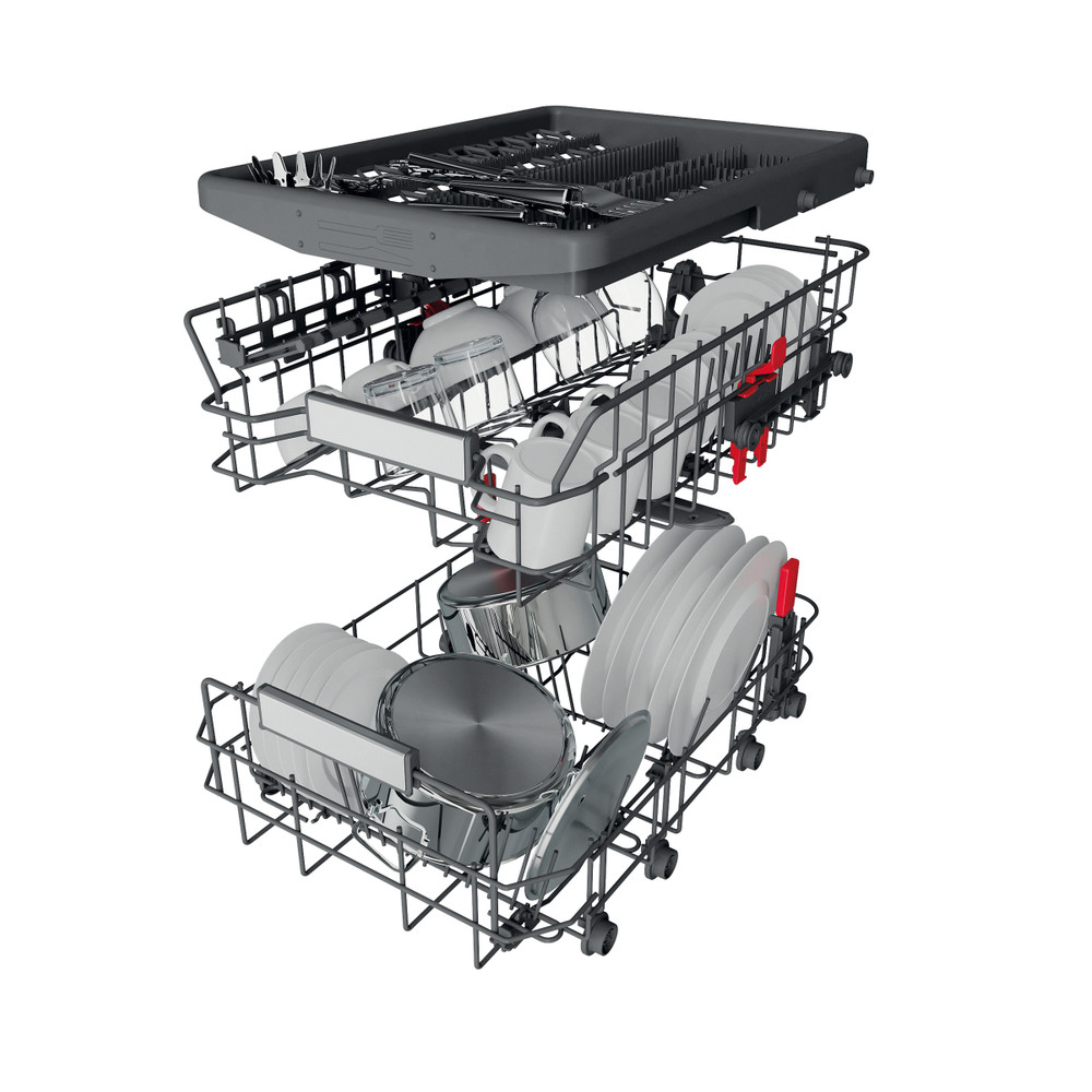 Whirlpool Umývačka riadu Voľne stojace WSFO 3O34 PF X Voľne stojace D Technical Translucent