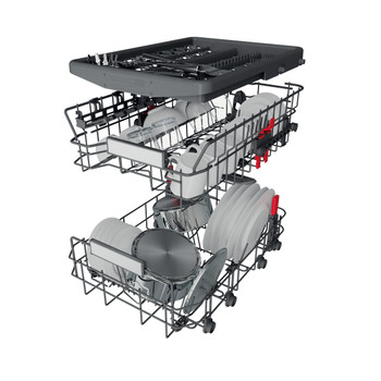 Whirlpool Umývačka riadu Voľne stojace WSFO 3O34 PF X Voľne stojace D Technical Translucent