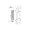 Whirlpool Fridge/freezer combination Built-in WHC18 T111 UK White 2 doors Perspective open