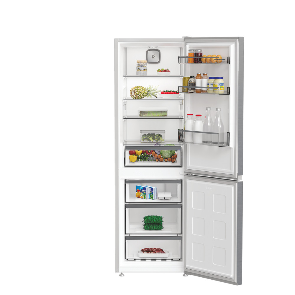 Whirlpool Hűtő/fagyasztó kombináció Szabadonálló WHK 25364 XP4E1 Ezüst 2 doors Lifestyle frontal open