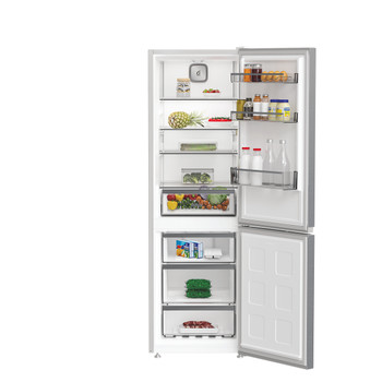 Whirlpool Hűtő/fagyasztó kombináció Szabadonálló WHK 25364 XP4E1 Ezüst 2 doors Lifestyle frontal open