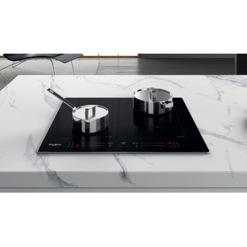 Whirlpool Varná deska WL S8560 AL Černá Induction vitroceramic Lifestyle frontal top down