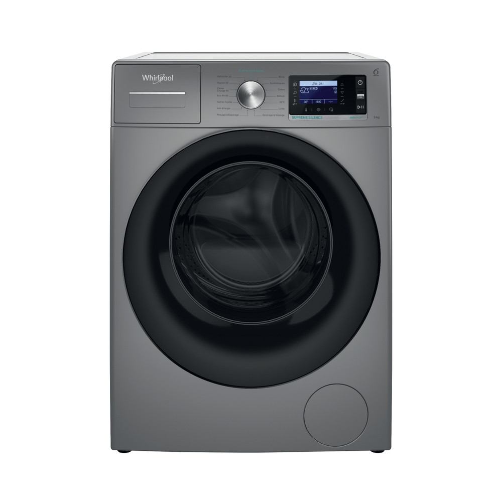 Whirlpool Lave-linge Pose-libre W6 W945SB FR Argent Front loader Frontal