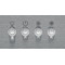 Indesit Hotte Encastrable IHBS 6.5 LM X Inox Mural Mécanique Control panel