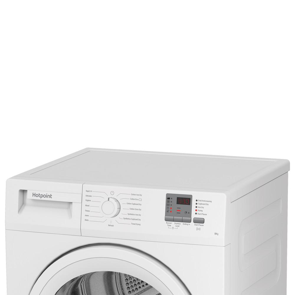 Hotpoint Dryer C HD C82 WWGD UK White Lifestyle control panel