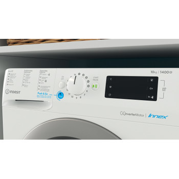 Indesit Lavadora Libre instalación BWE 101496X WS SPT N Blanco Cargador frontal A Lifestyle control panel