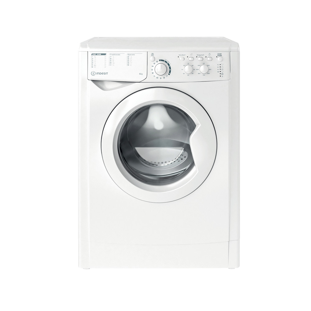 Indesit Perilica za rublje Samostojeći EWSC 61251 W EU N Bijela Prednje punjenje F Frontal