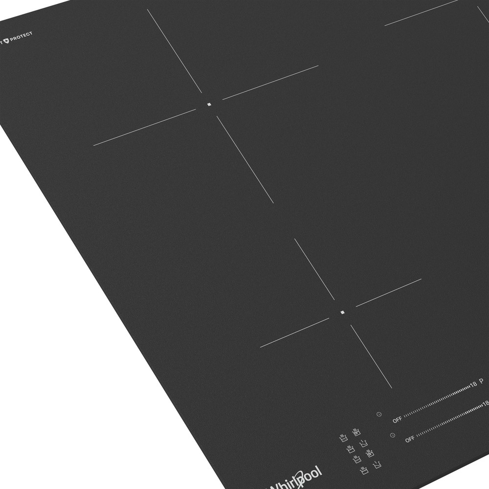 Whirlpool Table de cuisson WB S2560 NE BM Noir Induction vitroceramic Control panel