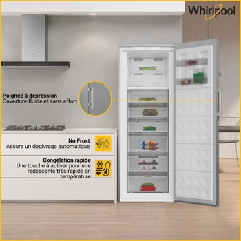 Whirlpool Mraznička Voľne stojace WHFF 6403 X4E New Silver – ARC 1035 Lifestyle detail