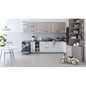 Indesit Lavavajillas Libre instalación DFE 1B19 X Libre instalación F Lifestyle frontal open