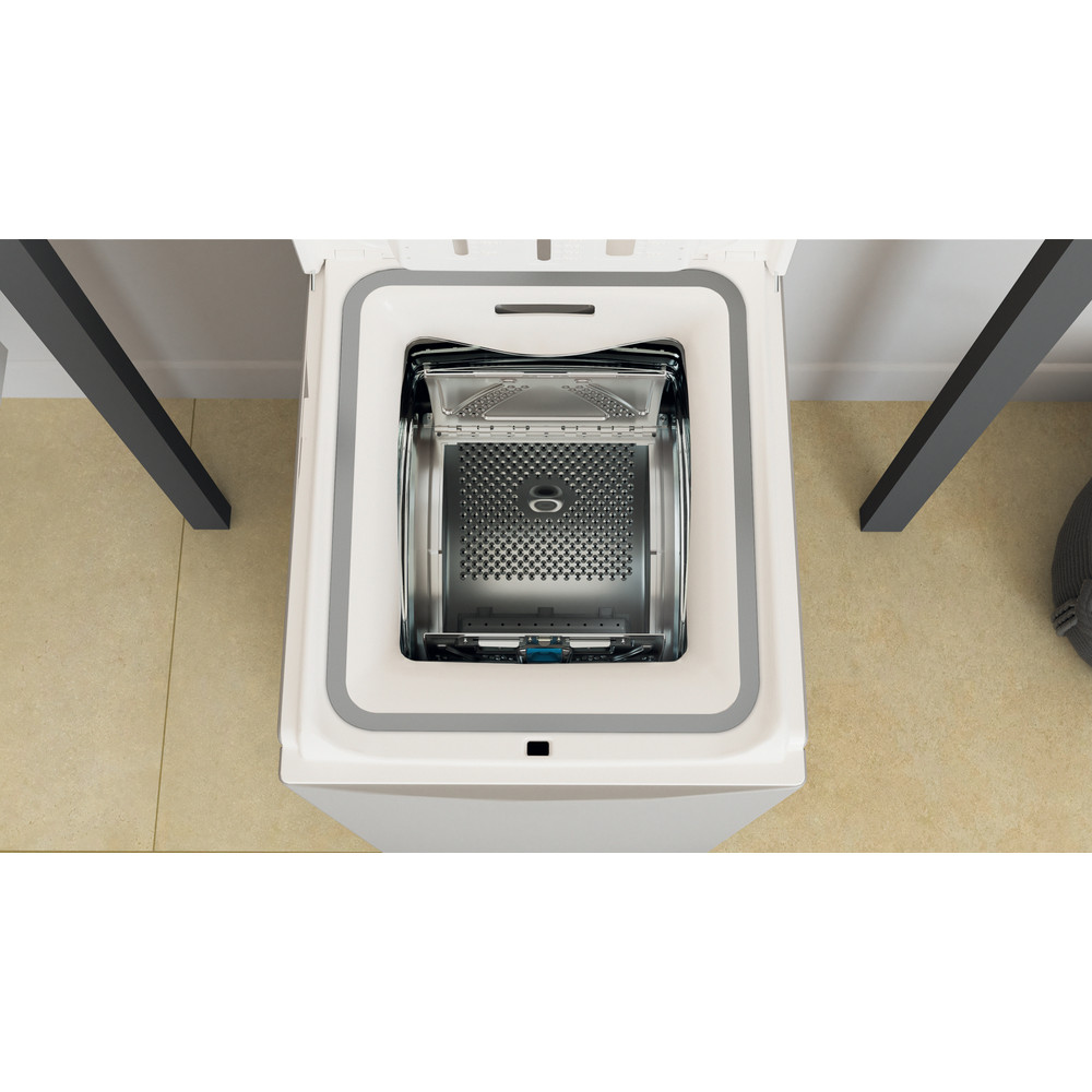 Whirlpool Maşină de spălat rufe Independent TDLRS 7232BS EU Silver Încărcare Verticală D Drum