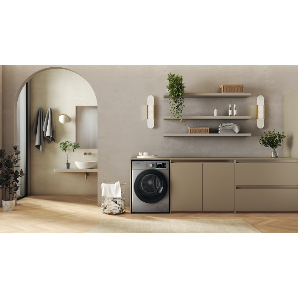 Whirlpool Vaskemaskin Frittstående W7 99S SILENCE EE Silver Front loader A Lifestyle frontal