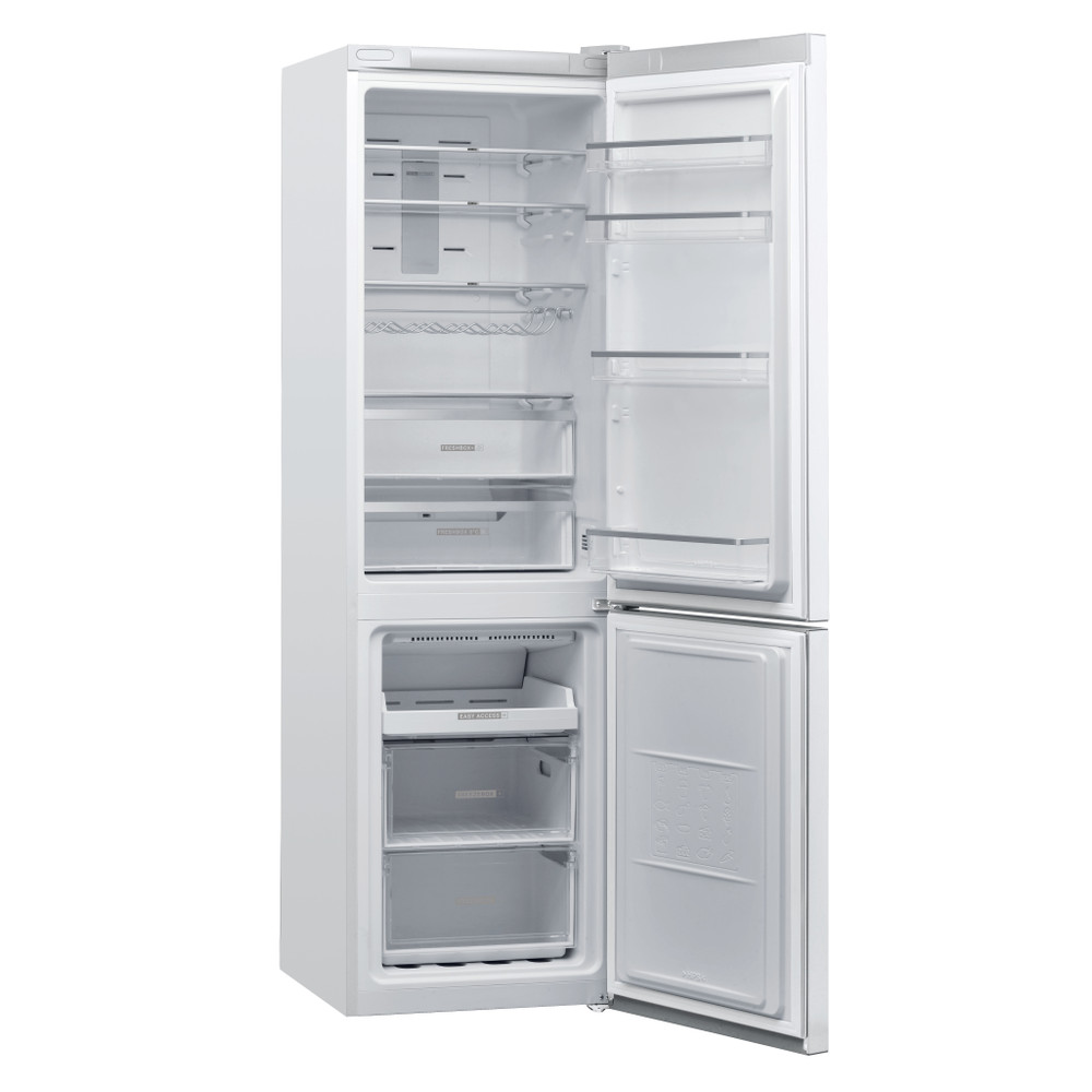 Whirlpool Hűtő/fagyasztó kombináció Szabadonálló W7 931T W Global fehér 2 doors Perspective open