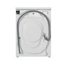 Indesit Lavadora Libre instalación EWC 81251 W EU N Blanco Cargador frontal F Back / Lateral