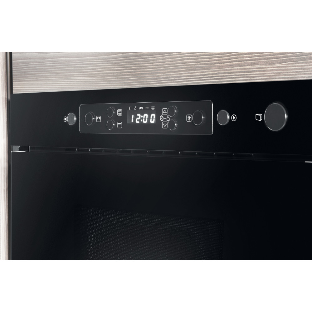 Whirlpool Mikrohullámú sütő Beépíthető AMW 439/NB Fekete Elektromos 22 Mikrohullám+Grill funkció 750 Control panel