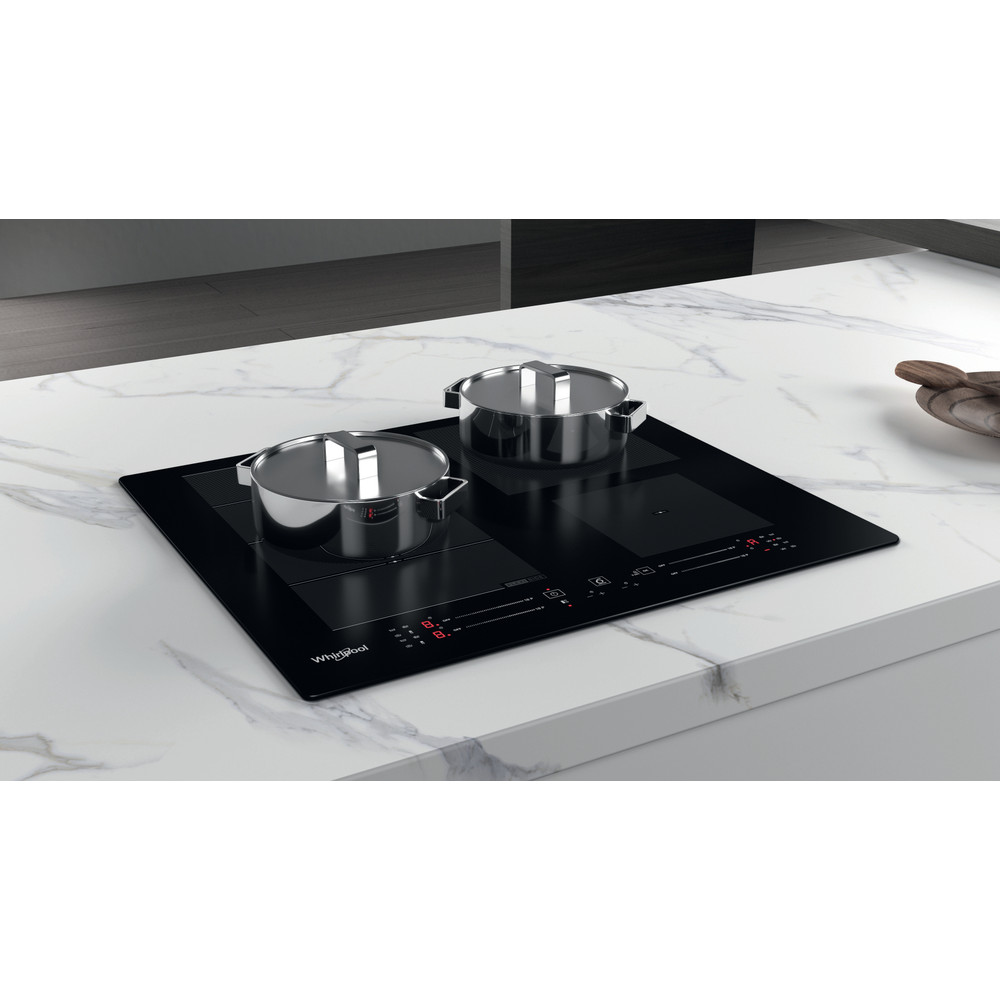 Whirlpool Table de cuisson WF S0160 NE Noir Induction vitroceramic Lifestyle perspective