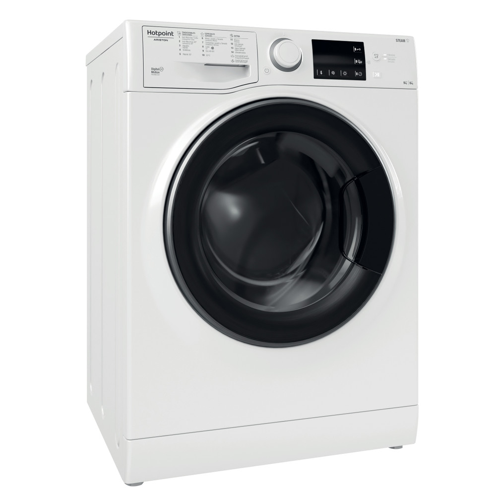 Hotpoint_Ariston Lavadora secadora Libre instalación RDG 964348 WD V SPT Blanco Cargador frontal Perspective