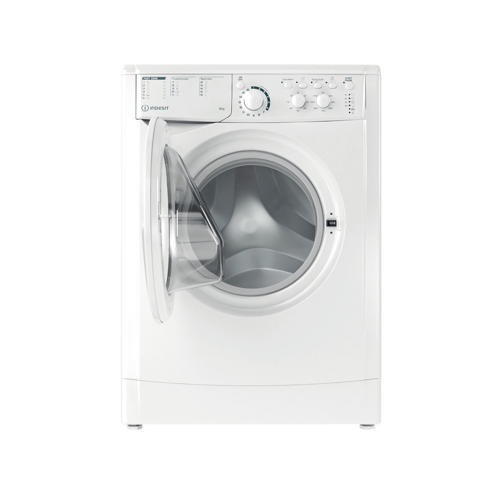 Indesit Perilica za rublje Samostojeći EWSC 61251 W EU N Bijela Prednje punjenje F Frontal open