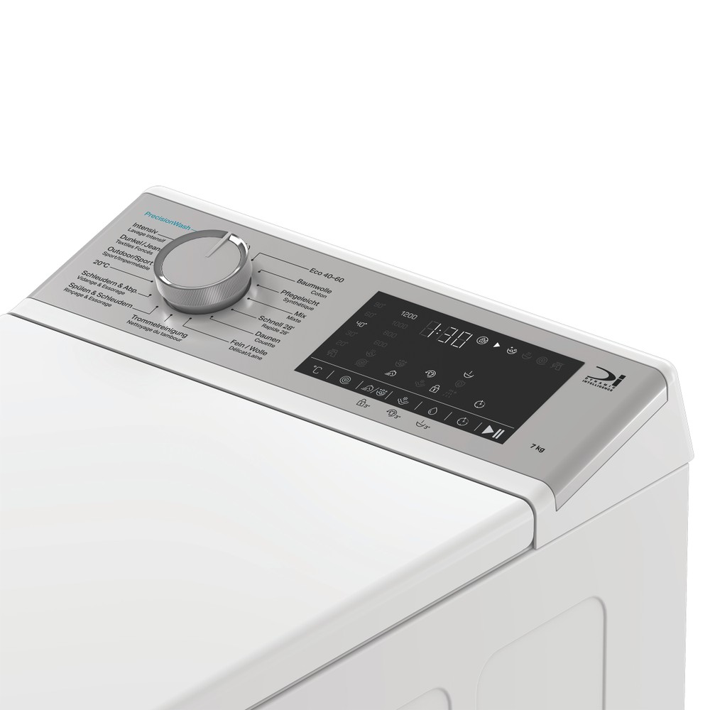Bauknecht Lave-linge Appareil à pose libre BKTL607 Blanc Toplader A Lifestyle control panel