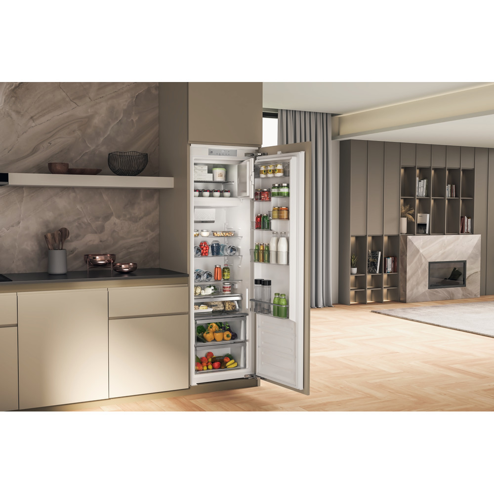 Bauknecht Rafraîchissant Appareil encastrable BKSD184013C2 Sidérurgique Lifestyle perspective open