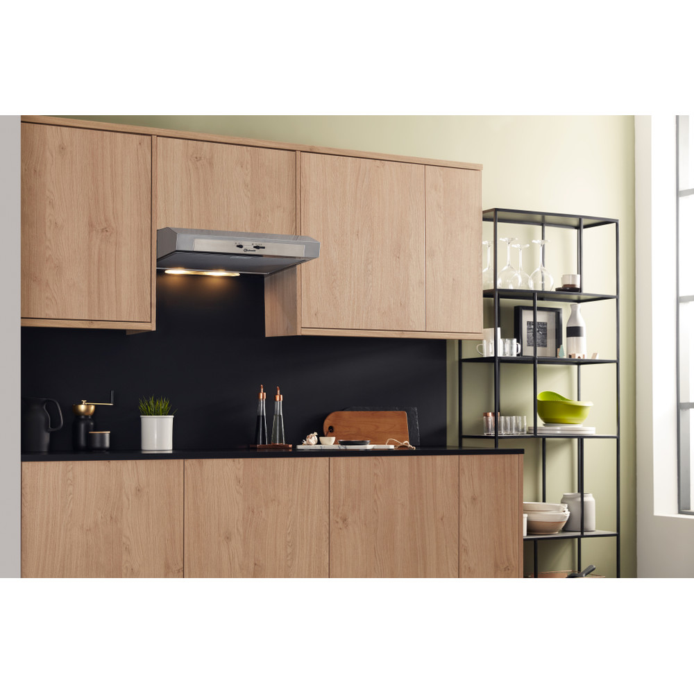 Bauknecht Hotte Appareil encastrable DC 5460 IN/1 Inox Montage mural Mécanique Lifestyle perspective