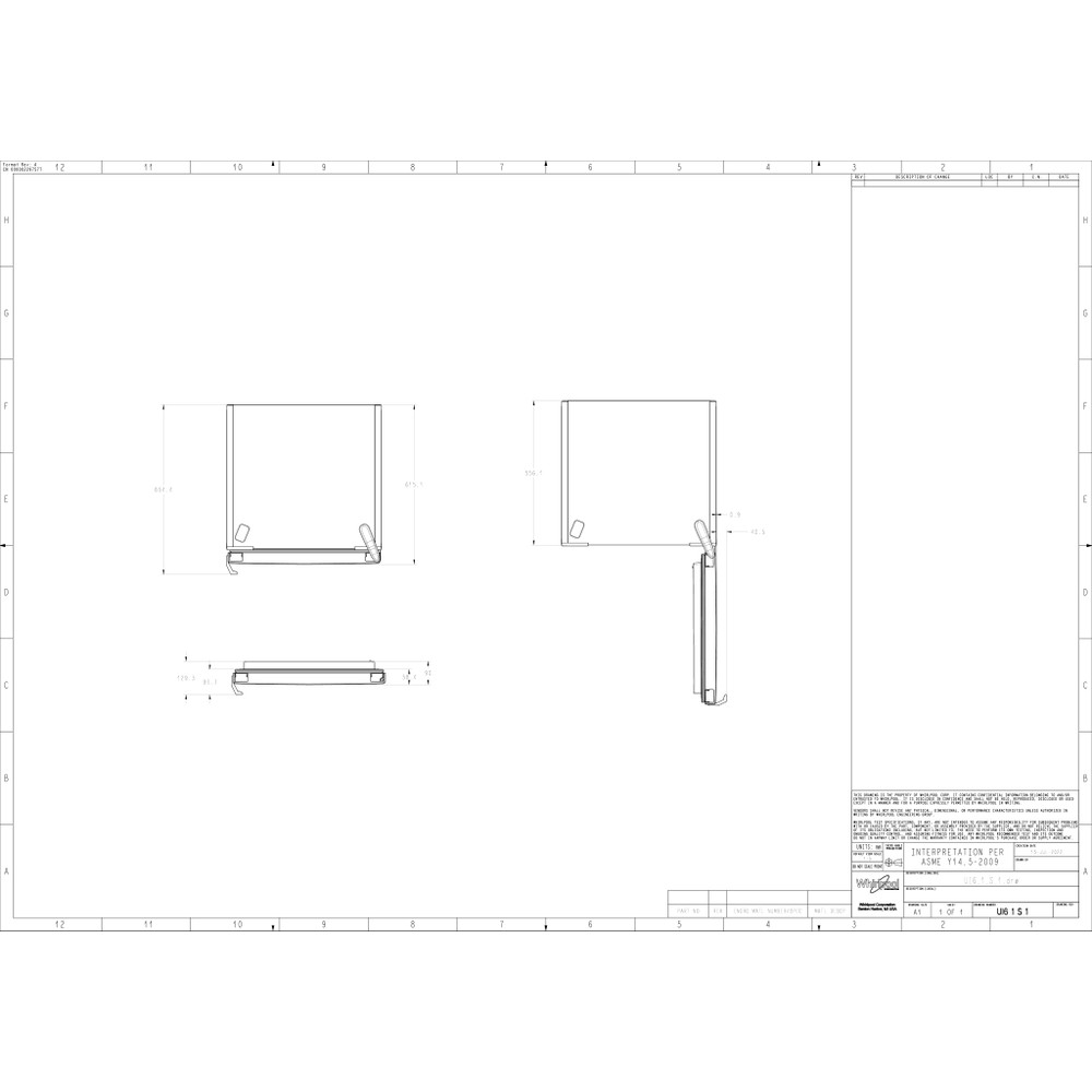 Indesit Zamrzivač Samostojeći UI6 1 S.1 Srebrna Technical drawing