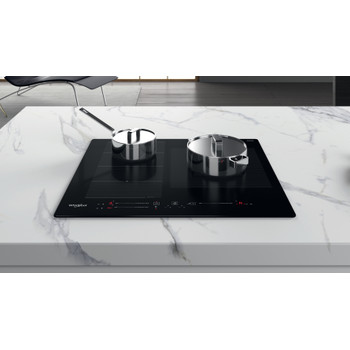 Whirlpool Encimera WF S9560 NE Negro Induction vitroceramic Lifestyle frontal top down