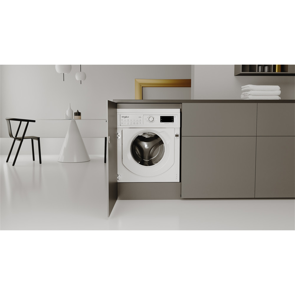 Whirlpool Washer dryer Built-in BI WDWG 961485 UK White Front loader Lifestyle frontal