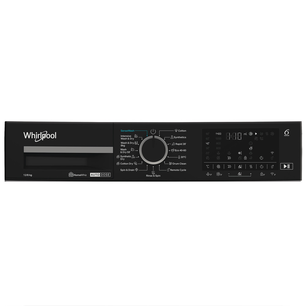 Whirlpool Mosó-szárító Szabadonálló WPD 2836W ADS EE Fehér Elöltöltős Program
