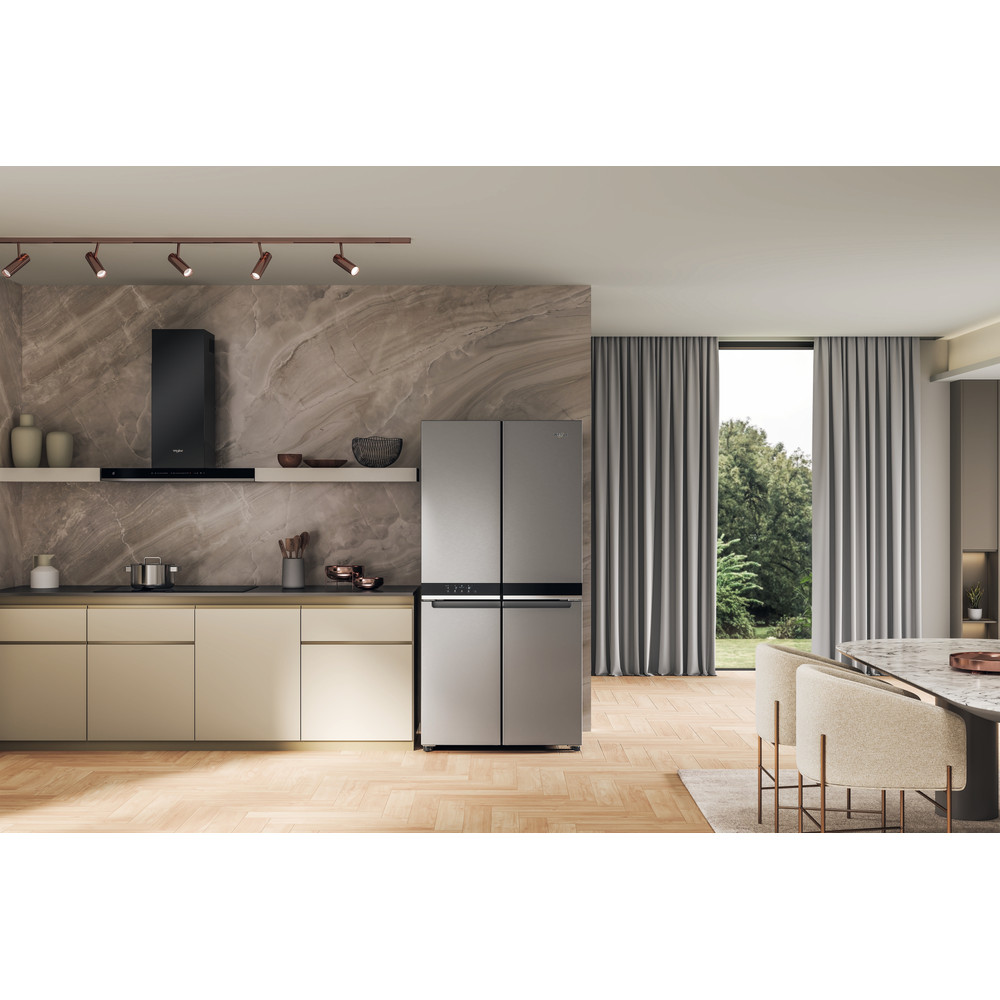 Whirlpool Side by Side Voľne stojace WQ9 U3L EF Nerezový vzhľad Lifestyle frontal