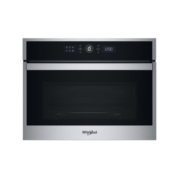 Whirlpool Microondas Encastre WMW47HMX Inox Electrónico 40 MW-Combi 900 Frontal