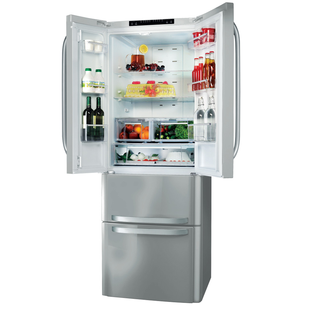 Hotpoint_Ariston Chłodziarka/zamrażarka Wolnostojący E4D XC1 Inox Czterodrzwiow(y)a Perspective open
