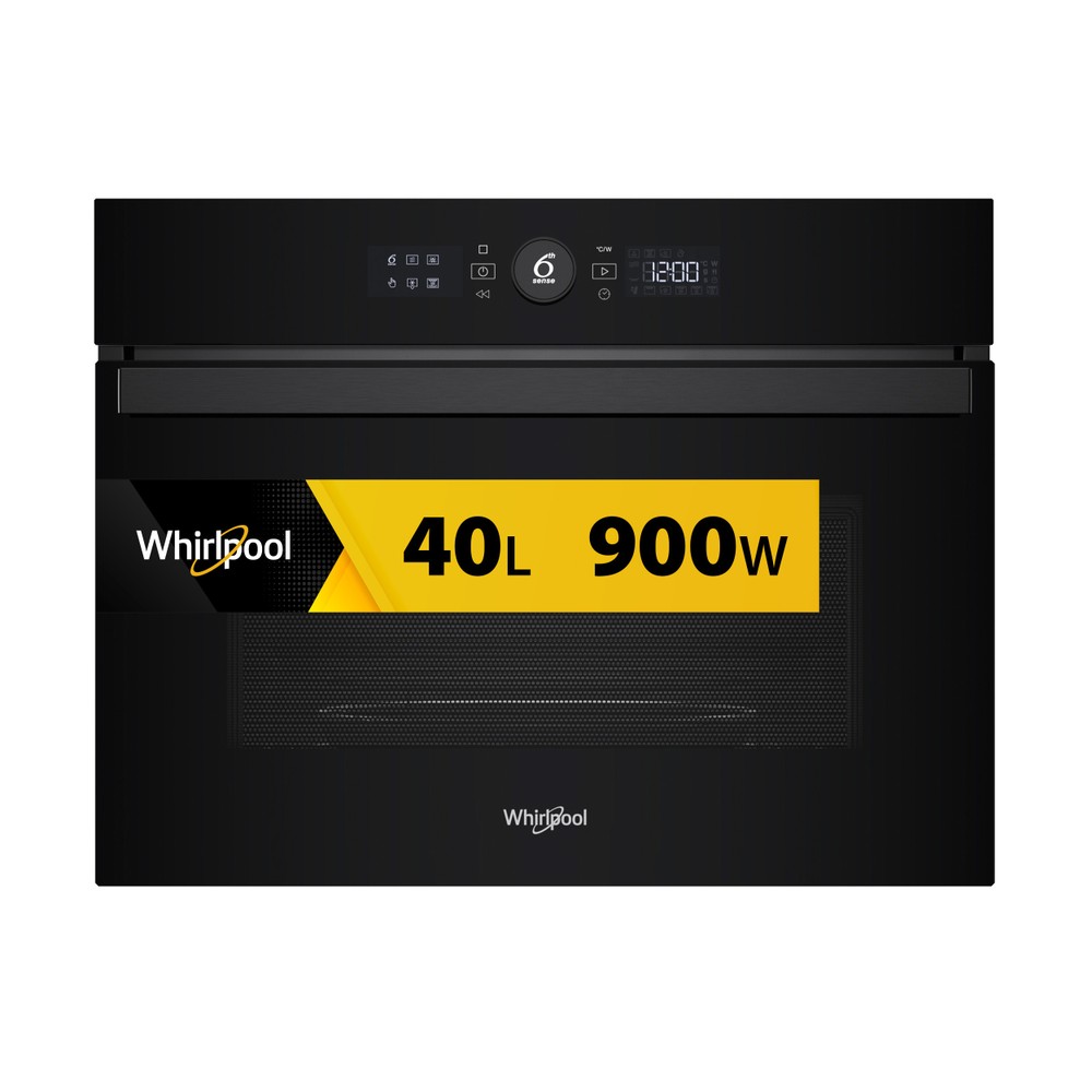 Whirlpool Microondas Encastre WMW47HMB Negro Electrónico 40 MW-Combi 900 Frontal