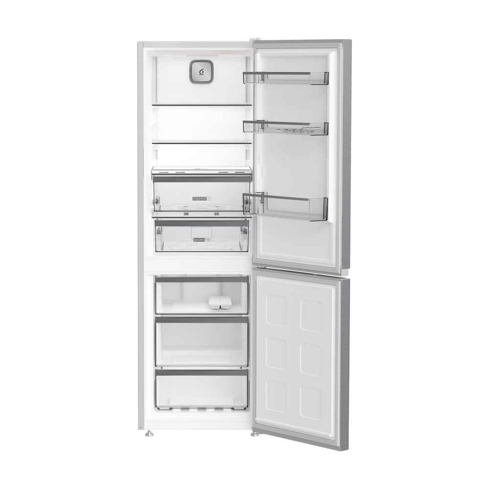 Whirlpool Koel-vriescombinatie Vrijstaand WHK 26363 XP6E New Silver – ARC 1035 2 deuren Perspective open