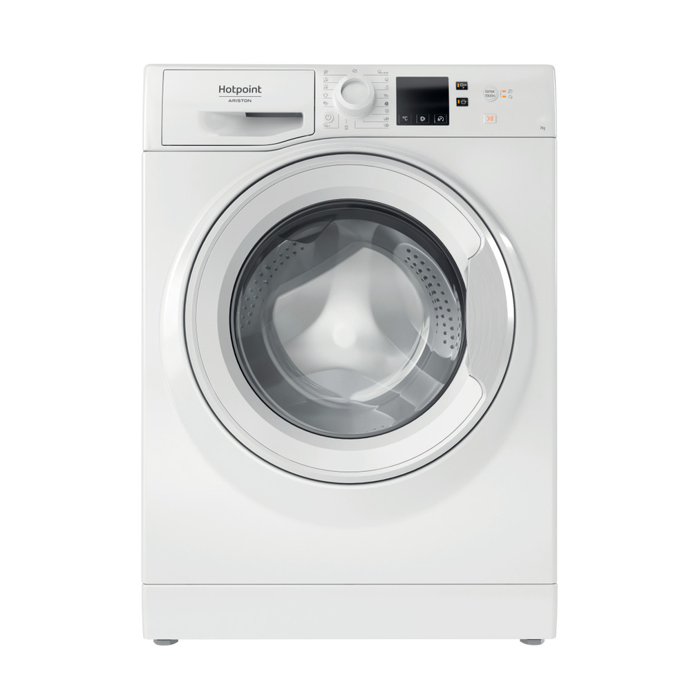 Hotpoint_Ariston Pralka Wolnostojący NS702U W EU N Biały Ładowany od frontu E Frontal