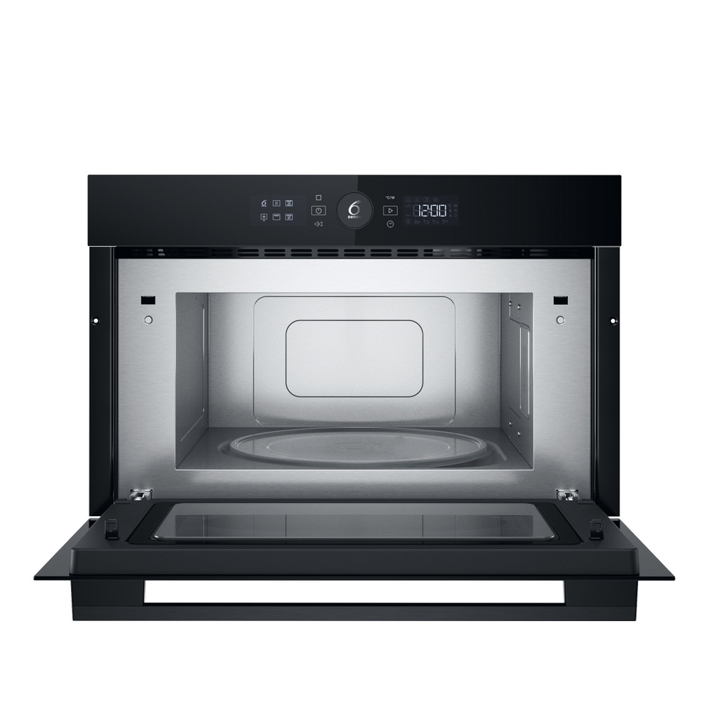 Whirlpool Micro-ondas Encastre WMD54MB Preto Eletrónico 31 MO + Função Grill 1000 Frontal open
