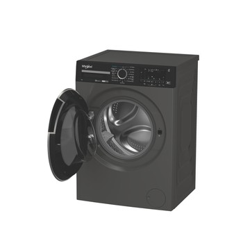 Whirlpool Perilica za rublje Samostojeći WPM 87G ADS EE Manhattan Grey Prednje punjenje A Perspective open