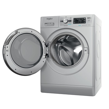 Whirlpool Máquina de lavar e secar roupa Livre Instalação FFWDB 964489 SBV SPT Prata Carga Frontal Perspective open