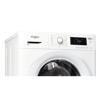 Whirlpool Perilica i sušilica Samostojeći FWDG 861483E WV EU N Bijela Prednje punjenje Control panel