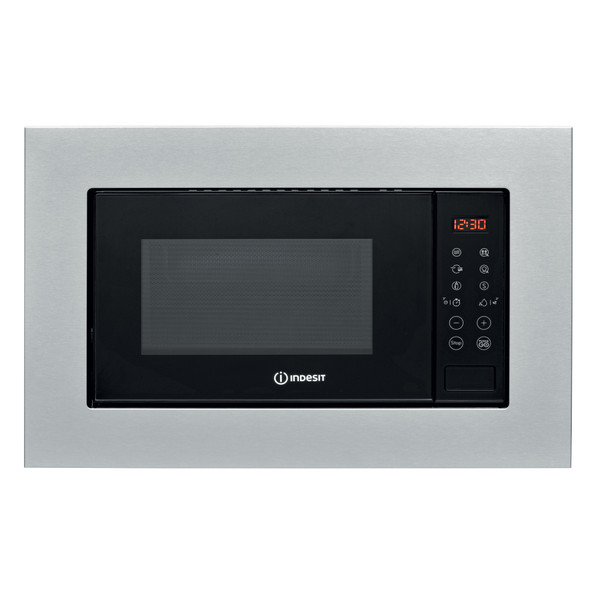 Indesit Mikrovlnná rúra Vstavané MWI 120 GX Nerez Elektronické 20 Mikrovlny + Gril 800 Frontal