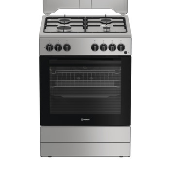 Indesit Fogão I6G3PMS Prata Gás Frontal