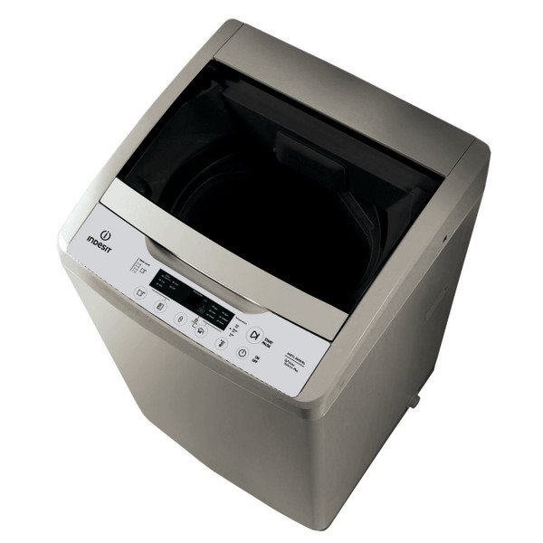 Indesit Washing machine Free-standing IASTL 8050/SL Silver Top loader A Perspective