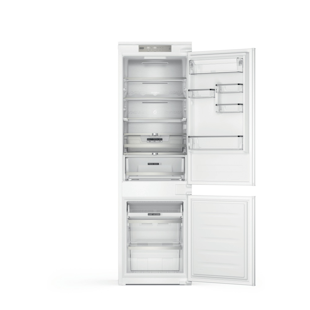 Whirlpool Réfrigérateur combiné Encastrable WHC18 T574 P Blanc 2 portes Frontal open