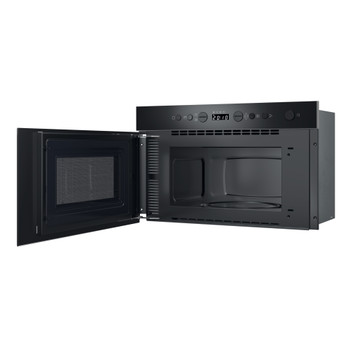 Indesit Micro-ondas Encastre IM K12 B Preto Eletrónico 22 MO + Função Grill 750 Perspective open