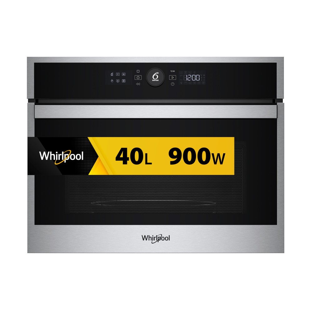 Whirlpool Four à micro-ondes Encastrable WMW47HMX Stainless Steel Électronique 40 Micro-ondes combiné 900 Frontal